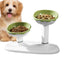 Cat Dishes For Food And Water Height Adjustable Pets Water And Food Bowl Set Large Capacity Cat Food Feeder And Waterer Set For