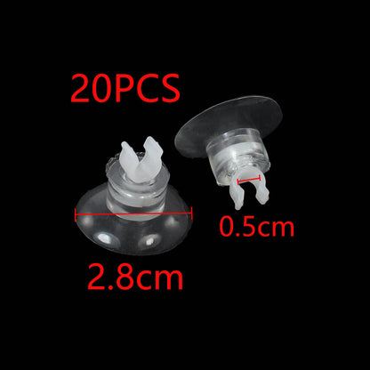 UXCELL 10/20/30/38/40/50/100PCS Aquarium Suction Cup For 5/6mm Air Line Pipe Tube Wire Holder Sucker Fish Tank Pump Accessories