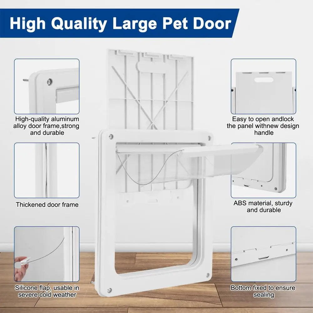 Dog Door For Large Dogs Weatherproof Pet Door Dog Door Transparent Flap Lightweight Pet Safe Dog Door For Small Medium Large