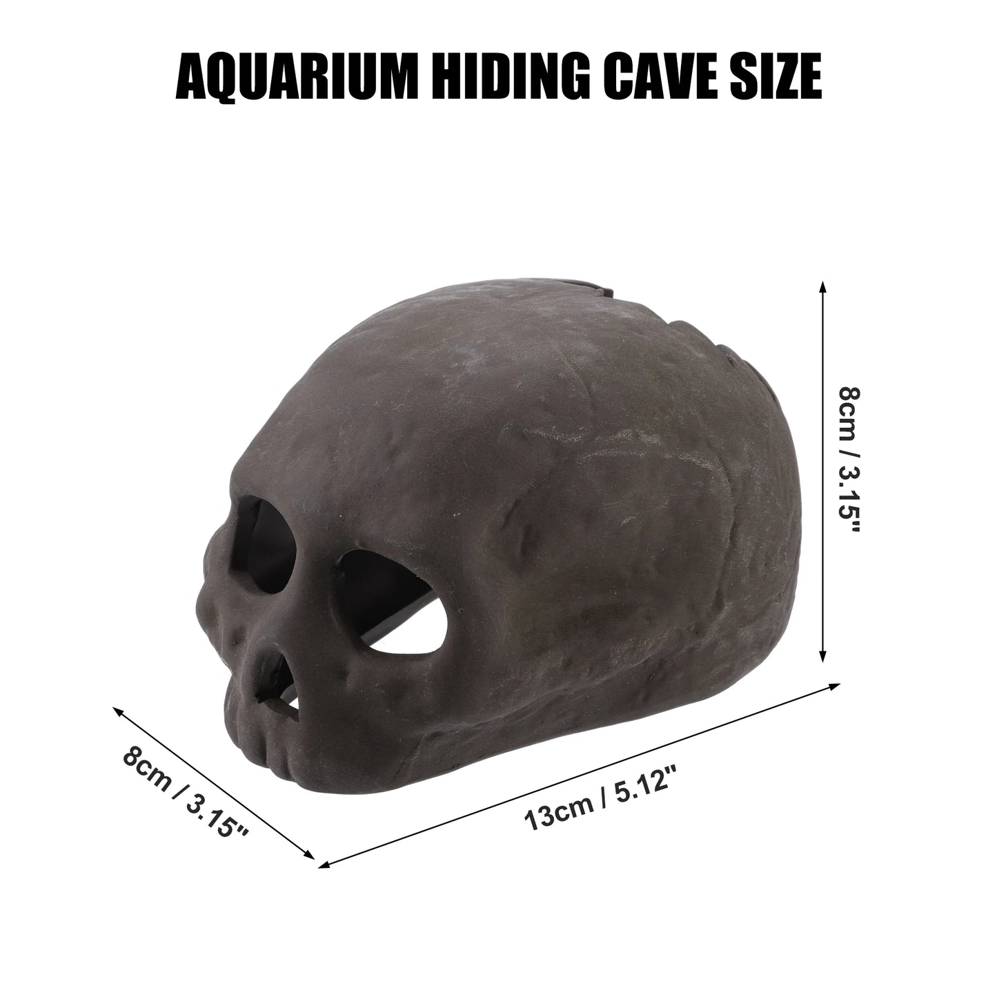 UXCELL Aquarium Hideaway Rock Cave Decoration Parts Resin Fish Shrimps Shelter Pottery House Canister Fish Tank Accessories