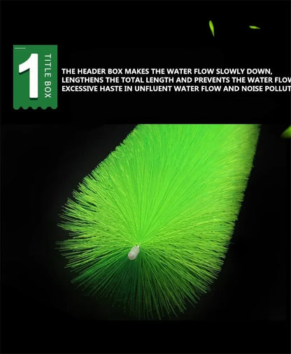 10pcs Fish Tank Cleaning Tools Koi Fish Pond Filter Brush 30/40/50cm High-density Brush Skimmer Aquarium Filtration System