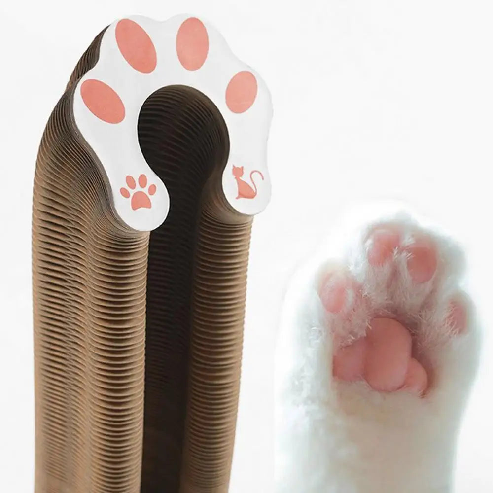 Magic Organ Cat Scratcher Organ Cardboard Scratching Board with Toy Bell Indoor Cat Grinding Claw Scratching Board Interactive