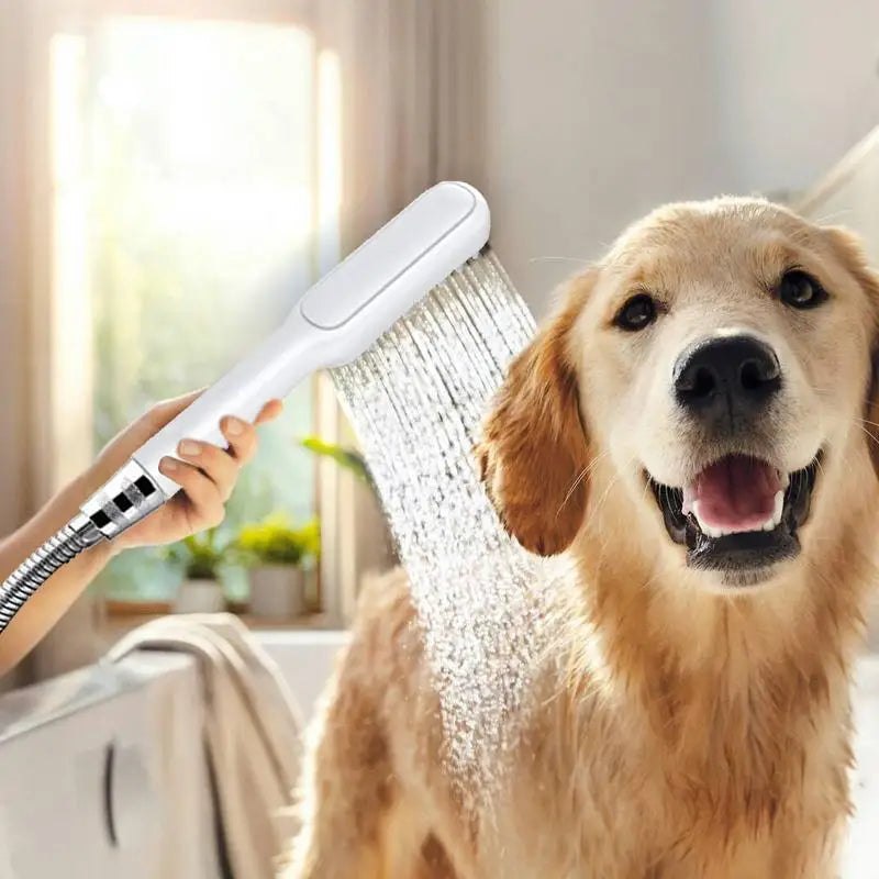 Pet Shower Sprayer Multifunctional Dog Bathing Massage Sprayer Indoor Outdoor Pet Cleaning Showerhead For Bathroom Toilet Garden