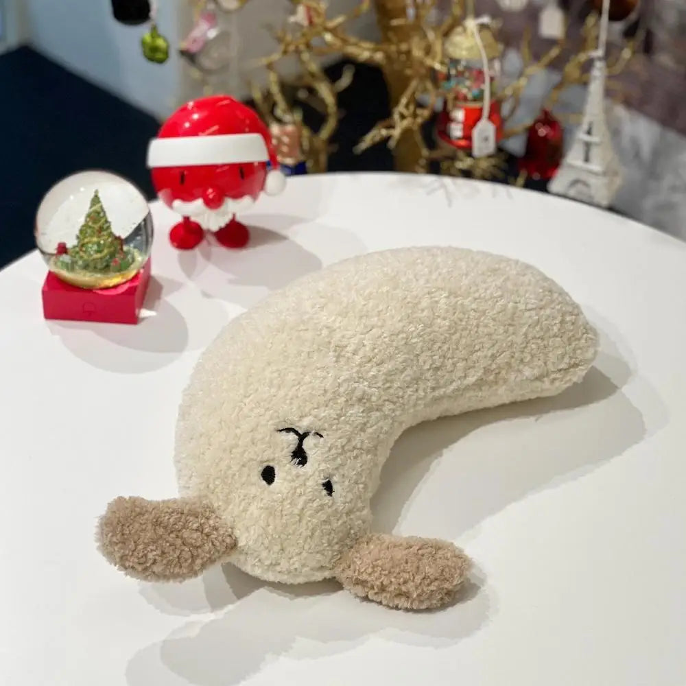 Pet Dog Dog Cat Pillow Protects Cervical Spine Deep Sleep U-Shaped Pillow Kitten Puppy Pillow Half Moon Calming Toy