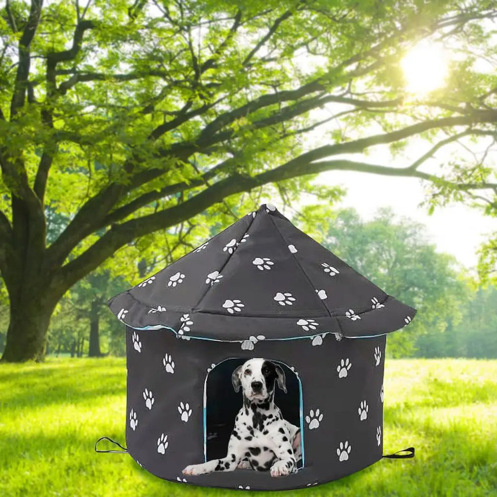 Cat House Dog Nest Waterproof Outdoor Winter Warm Pet Cave Insulated Outside Cat House Home Foldable and Washable Pet House