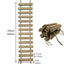 50Cm/100Cm Rope Ladder Wall Mounted Cat Shelves Cat Tree Furniture Wood Sisal Scratcher Rope Steps Climbing Pet Furniture