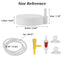 UXCELL 5cm Fish Tank Bubblers Air Stone Nano Air Disk Stone Sets Mini Air Pump Accessories with Tube Suction Cups Air Valve