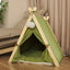 Pet Tent Cat Kennel Available in All Seasons Dog Tent with Thick Cushion Portable Removable Washable Closed