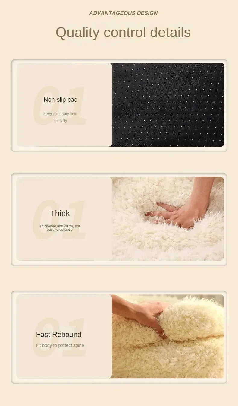 Bed Cats for Winter Warm Houses and Habitats House Accessories Kitten Cushions Beds Dog Puppy Accessory Pet Supplies Mat Goods