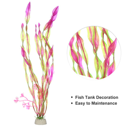 UXCELL Aquarium Ornament Artificial Plants Grass Plastic Seaweed Aquatic Viewing Plant For Fish Tank Landscape Decor Accessories