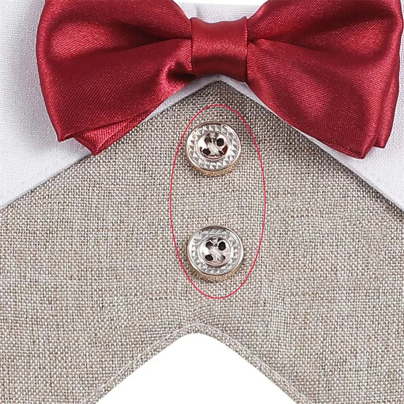 High Quality Puppy Big Dog Bibs Triangle Scarf Handsome Pet Wedding Suit Neck Accessories for Small Medium Dogs mascotas Costume