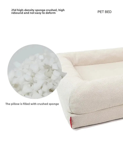 Surround Quadrangle Dog Kennel All-season High Thickened Memory Foam Removable Waterproof Spacious Solid Wear-resistant