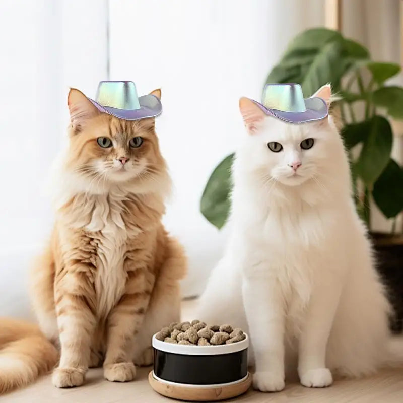 Pet Cowboy Hat Pet Hat Halloween Kitten Hat Shiny Cowboy Hats Small Cowboy Hat Dog Costume Cat Hat Cosplay Prop Western Cowboy