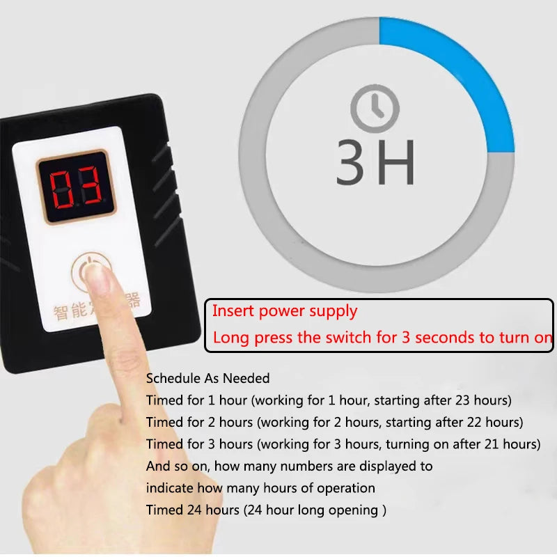 LCD Intelligence Timer Aquarium Light Timer Fish Tank Timing Socket Adjustable Aquarium Timer Controller Light Timing System