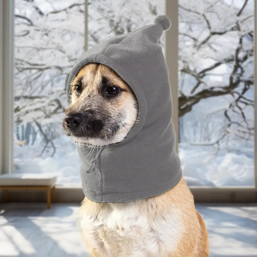 Dog Snood Head Wrap Dog Hats Winter Hat With Noise Protection Thick And Warm Winter Hat Dog Ear Cover For Hiking Camping