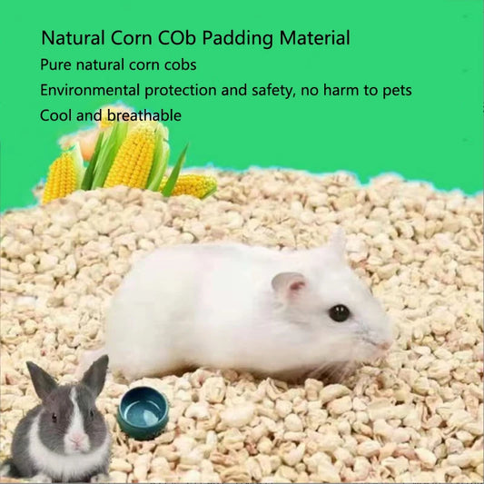 100/200/500g Natural corn cobs Hamster Rat Mouse Bedding Nest Cushion Material for Guinea Pigs Rabbits Chinchillas Remove odor