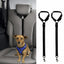 Pet car safety rope ring dog car safety belt rear seat towing rope