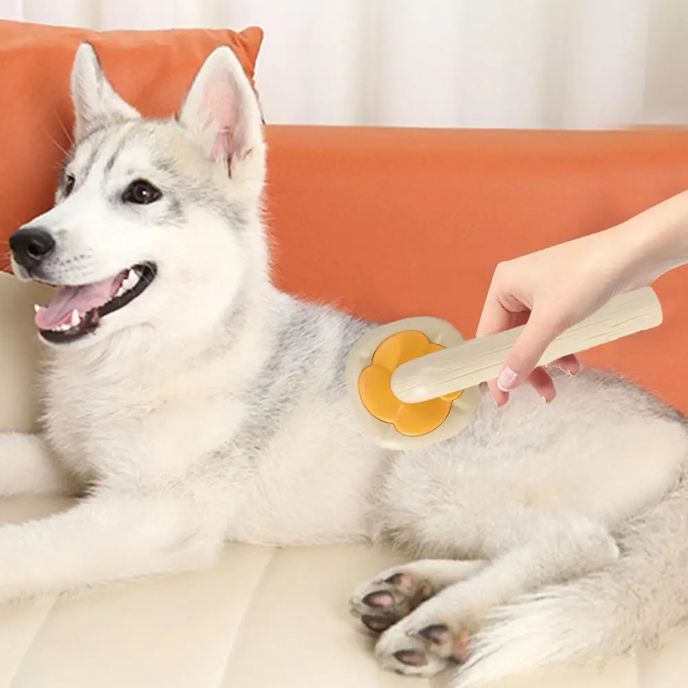 Cat Deshedding Brush Cat Brush For Shedding Curved Comb Teeth Brush With Release Button Portable Pet Massage Brushes For Massage
