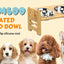Elevated Dog Bowls Bamboo Tilted Adjustable Dogs Feeder Stand with Stainless Steel Food Bowls for Puppies Cats Pet Accessories