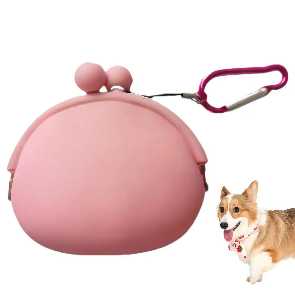Silicone Dog Treat Pouch Dog Treat Training Pouch Dog Treat Carrier Holder Puppy Treat Snack Bag For Outdoor Walking Supply