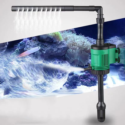 6W 3in1Fish Tank Water Pump Aquarium Filter 220V-240V Submersible Pump For Water Cycle and Pumping of the Fish Tank Rain Spray