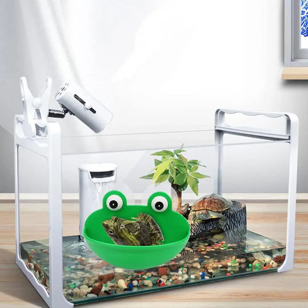 Frog Habitat Cute Frog Shaped Wall-Mounted Tank Decoration For Frog Cute Frog Terrarium Decor Fish Tank Tree Frog Habitat For