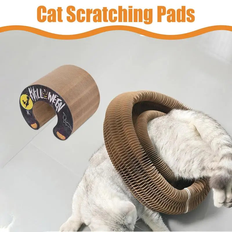 Cat Scratching Pad Organ Magnetic Foldable Scratchers Multipurpose Scratch Pad Kitten Scratching Board With Ball For Kitten Paly
