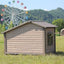 Outdoor Solid Wood Sunscreen Rain Protection Dog House Kennel  Large Medium-sized Dog Courtyard Villa Universa