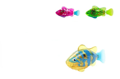 Pet Cat Toy LED Interactive Swimming Robot Fish Toy for Cat Glowing Electric Fish Toy to Stimulate Pet's Hunter Instincts