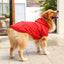 Warm Dog Clothes for Large Dogs Winter Pet Fleece Coat Sport Sweatshirt Hoodies with Snacks Pocket Gold Retriever Husky Apparel