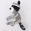 Dog Plush Toy Spot Plush Stuffed Raccoon Pet Toy With Food Leakage Function Interactive Sounding Dog Toy Fleece Squeak Toys