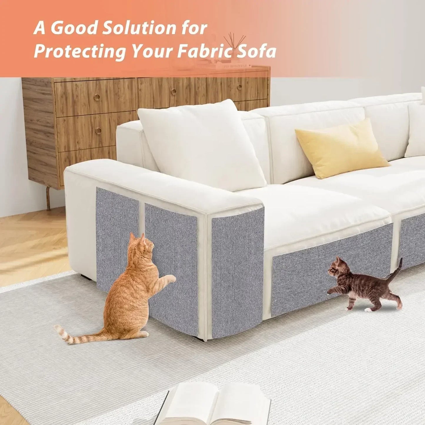 Anti Cat Scratcher Sofa Tape Scratching Post Sofa Protection Artifact Self-adhesive Carpet Cats Scratch Board Cat Toys