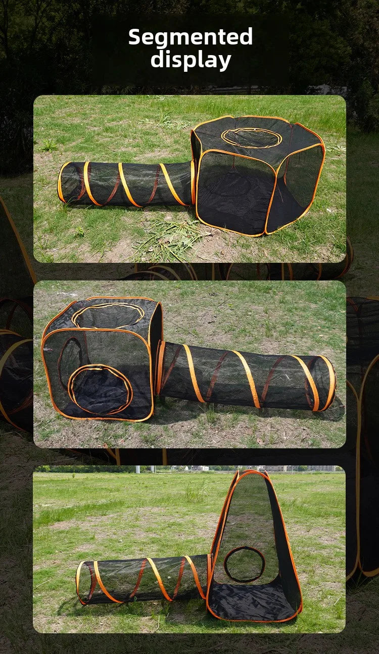Amazon new outdoor cat with road outdoor dog tent dog game channel pet cage dog cage cat cage pet pass