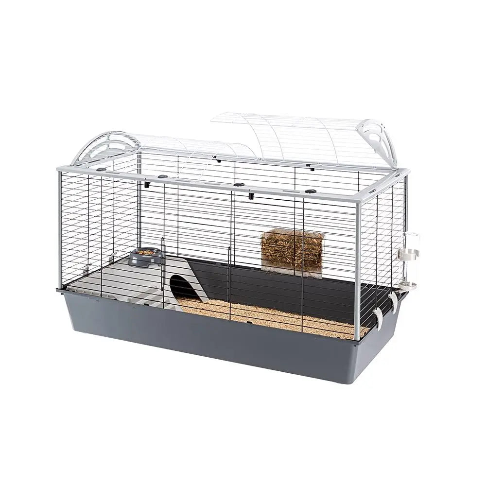 Cage for Rabbits and Guinea Pigs CASITA 120H with Rounded Roof, Accessories Included