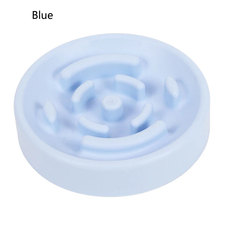 Plastic Dog Cat Slow Food Bowls Non-slip Food Storage Container Pet Feeding Dog Food Bowl Water Bottle For Pets Bowl Feeder Dish