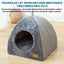 New Triangle Cat Nest New Deep Sleep Comfort In Winter Cat Bed Closed Cat House Pet Nest Safe Pet House Pet Supplies