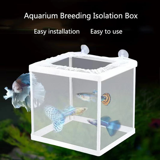 Dense Aquarium Fish Breeding Isolation Box Fish Tank Aquarium Breeder Hatching Incubator Fish Tanks Isolator Accessories Plastic