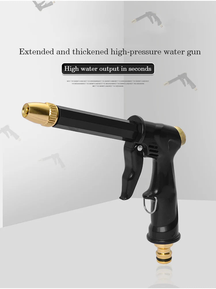 High pressure household garden car wash water gun hose telescopic watering pet cleaning shower nozzle divine tool set