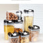 7pcs/set Food Storage Containers Plastic with Lids Kitchen Storage for Rice Sugar Flour Pasta Cereal Storage Containers