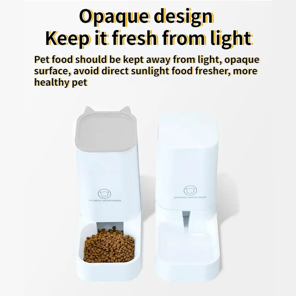 Cat Feeder Automatic Gravity Feeding System Large Mouth Design Pet Feeder Safe Using Dog Automatic Feeders Cat Water Dispenser