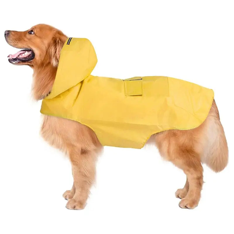 Pet Dog Rainwear Raincoat Dogs Pet Hooded Waterproof Jacket Clothes Rain Poncho  Pet Clothes Jumpsuit Water Resistant Clothes