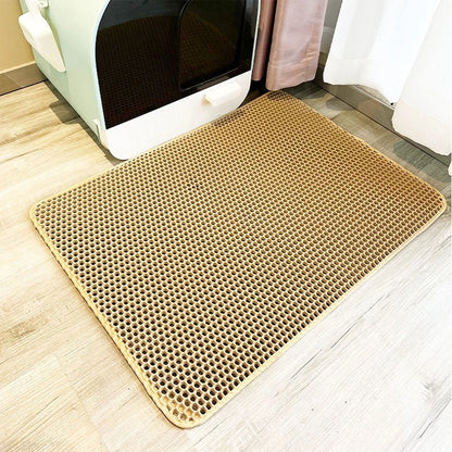 Waterproof EVA Cat Litter Mat 60*90cm EVA Double Layer Pet Litter Box Mat Non-slip Sand Cat Pad Cat Litter Cleaning 6 Colors
