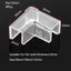 4pcs 5/6/8/10/12/15mm Transparent Anti-collision Fish Tank Corner Protector Adhesive Free Protective Cover Aquarium Accessories