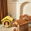 The kennel is universal in all seasons, the house type is small, the dog can be dismantled and washed, the dog house cat litter