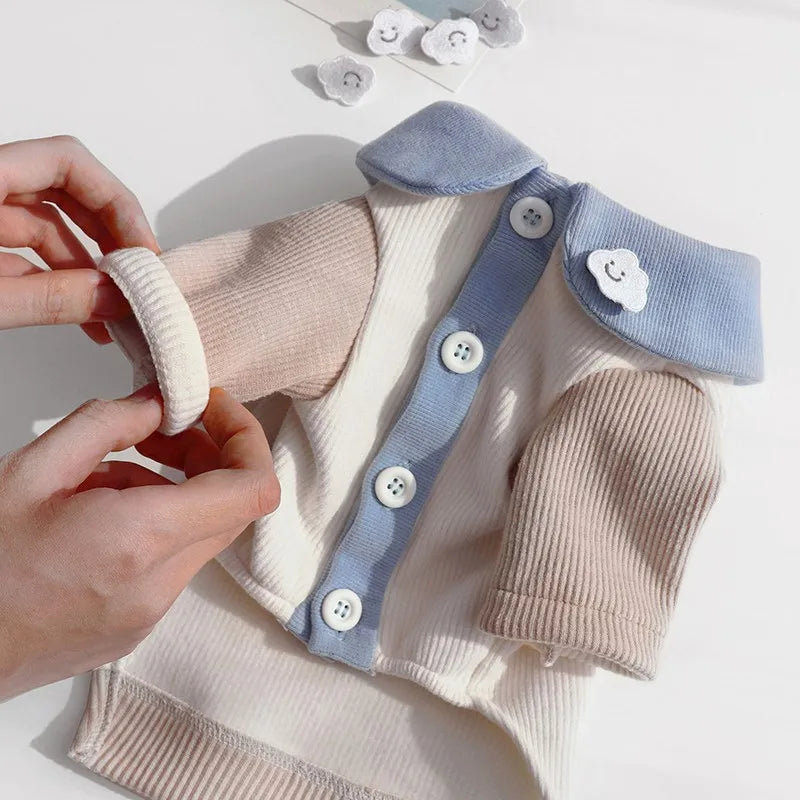 Fashion Thin Dog Hoodies Clothes for Dogs Solid Dog Coat Cotton Undershirts Kitten Puppy Sweatshirt Chihuahua Girls Dog Costume