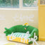 Zeze green lush pet bed cat litter all seasons removable dog litter teddy bear small dog warm sofa