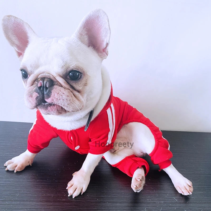 Dog Jumpsuit Spring Overalls For Dogs Hoodies Pants Set Costume French Bulldog Yorkie Chihuahua Clothes for Small Dogs Tracksuit
