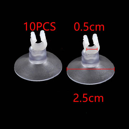 UXCELL Aquarium Clear Suction Cup Airline Tube Holders Clips Air Line Pipe Wire Holder Used Sucker Fish Tank Pump Accessories