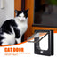 Cat Door with Flap Pet Door, Easy Set-Up, 4 Ways Locking, Weatherproof Safe Cat Doors, Pet Supplies, Window Cabinets