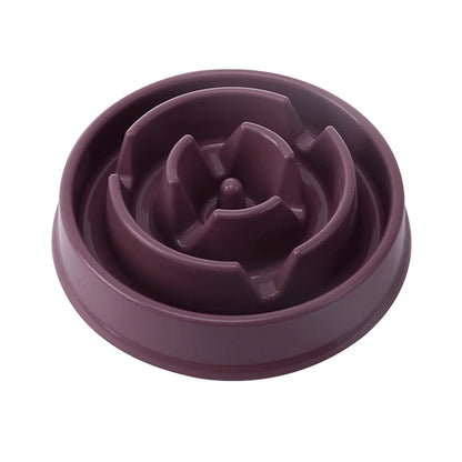 Slow Feeder Dog Bowls Slow Eating Pet Bowls Puzzle Anti-Gulping Interactive Bloat Durable Preventing Choking Healthy Dogs Bowl